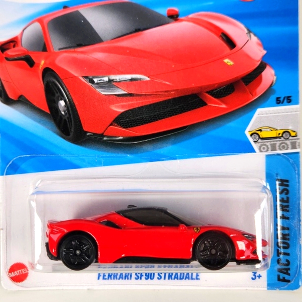 FERRARI SF90 STRADALLE Hot Wheels 2025, Factory Fresh 5/5, NEW on Factory Card